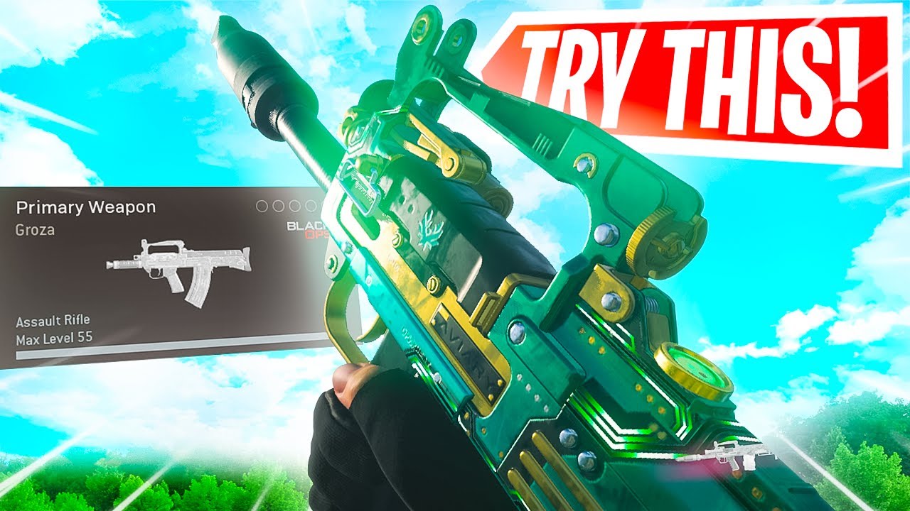 YOU NEED to TRY THIS GROZA in SEASON 4! 🤯 (BEST GROZA SETUP for WARZONE)