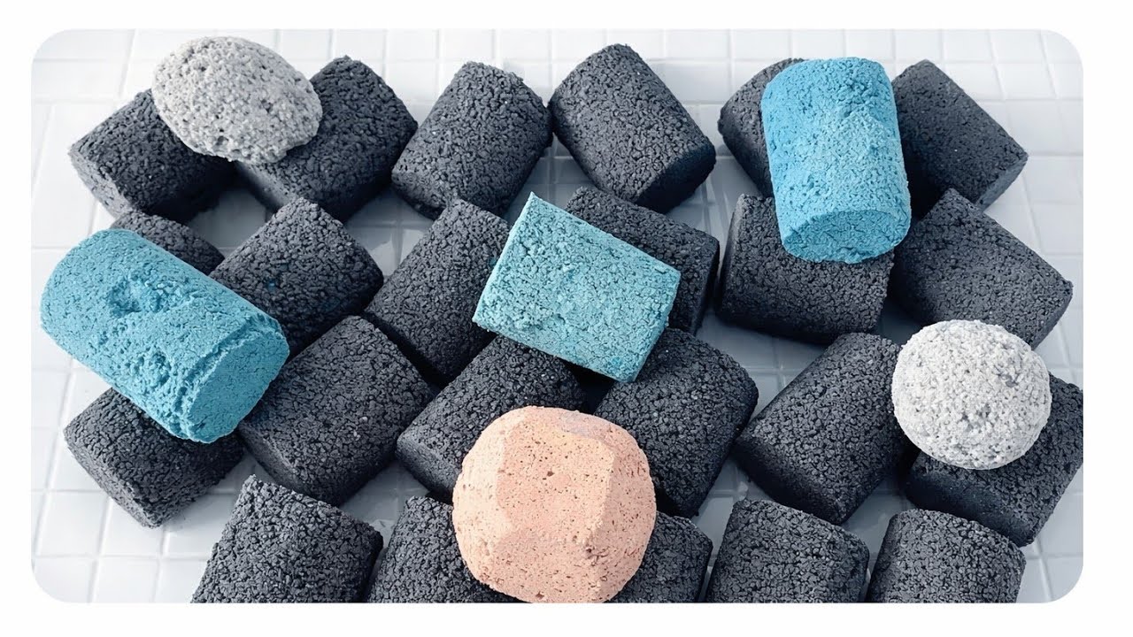 Black Charcoal Color Combo | Dry Floor Crumbling Gritty ASMR Sounds