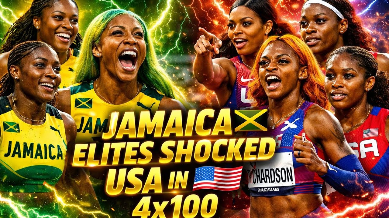 OMG! USA Left SPEECHLESS! Jamaica’s Sprint Queens Take Over 4×100 💥  #TrackAndField #WorldAthletics