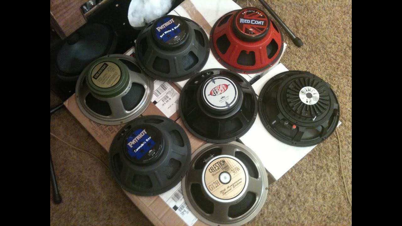 Speaker Comparison Celestion, Eminence, Electro-Voice Force 12