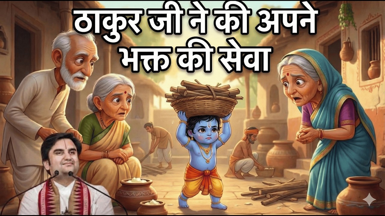 जब स्वयं ठाकुर जी ने की अपने भक्त की सेवा! - Krishna Leela - Indresh Ji Maharaj #krishnaleela