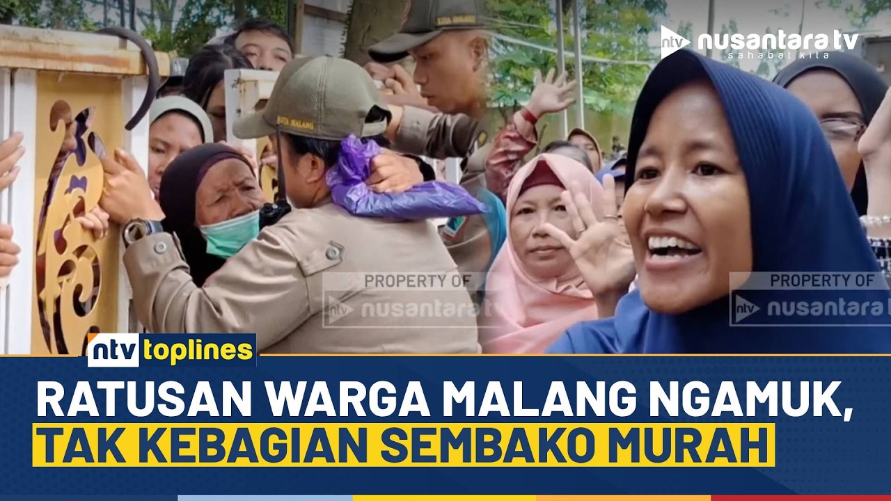 Drama Sembako Murah di Malang, Warga Mengamuk Tak Kebagian Jatah | NTV TOPLINES