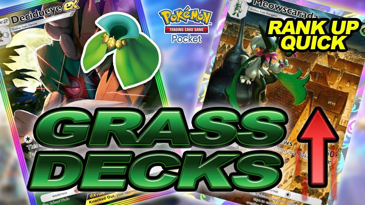 3 FAST GRASS TYPE DECKS YOU SHOULD BE PLAYING TO RANK UP! | Pokemon TCG Pocket