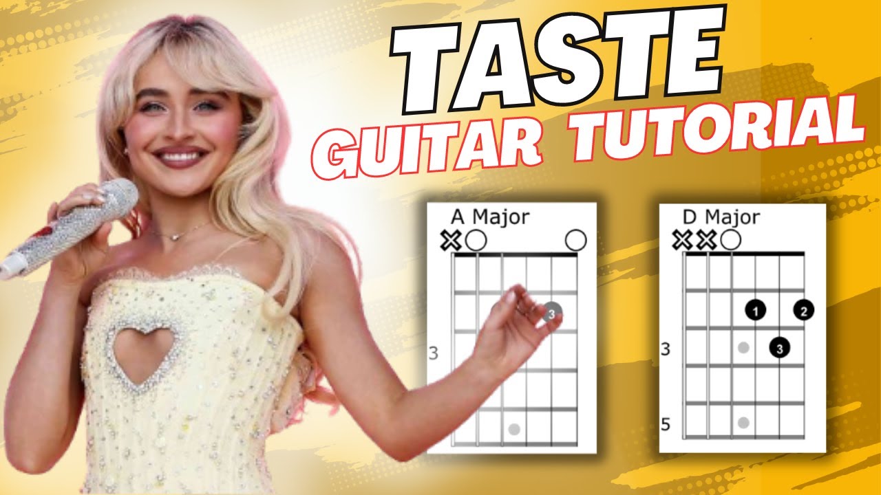 Taste Sabrina Carpenter Guitar Tutorial