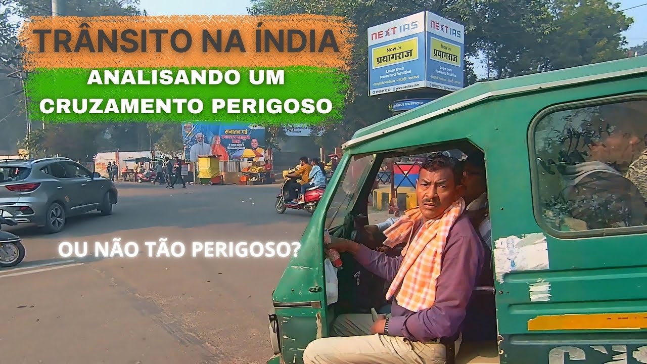 O Trânsito na Índia é Perigoso? Tire suas conclusões! Um brasileiro na Índia #umbrasileironaindia