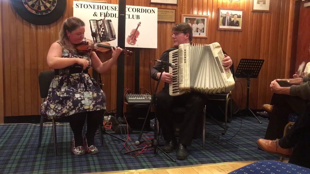 Gemma Donald & Alan Small playing Reels at Stonehouse Accordion & Fiddle