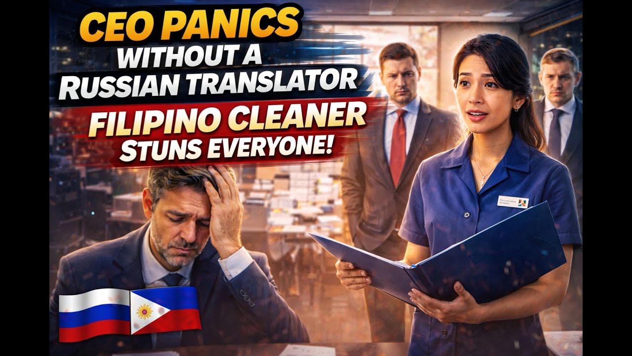 CEO Panics Without a Russian Translator — Until a Filipino Cleaner Steps In and Stuns Everyone