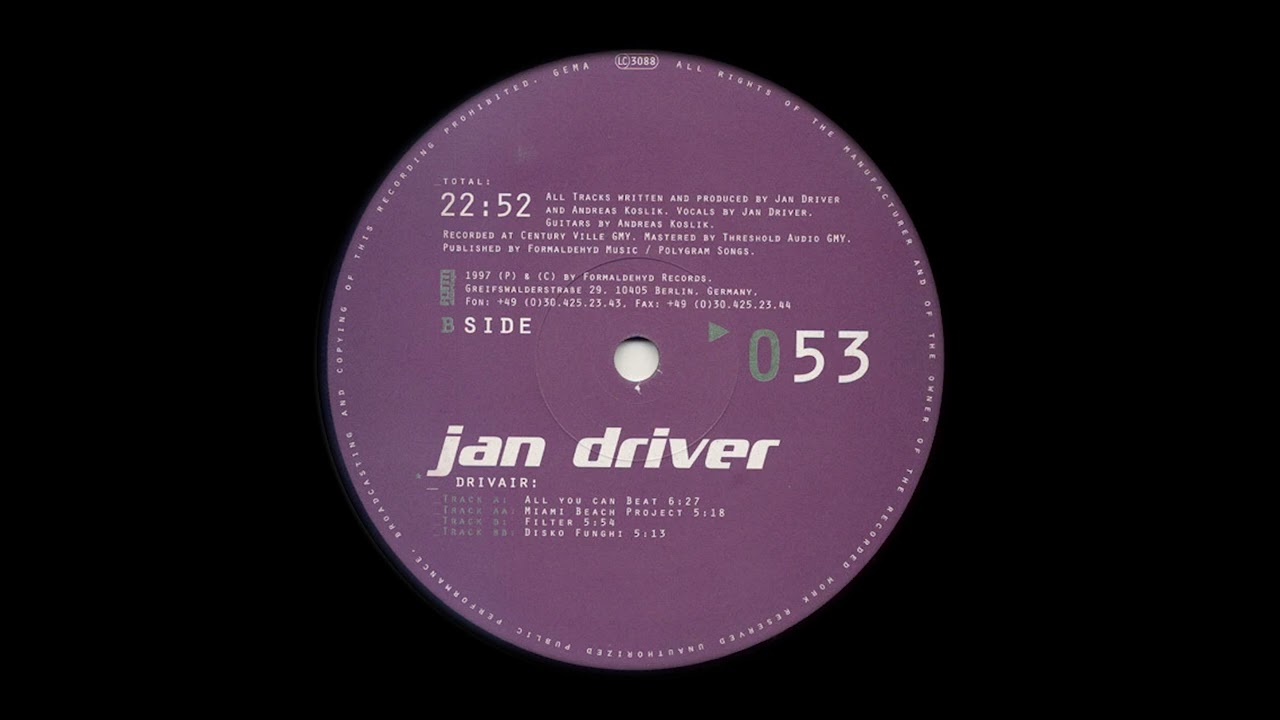 Jan Driver - Disko Funghi (1997)
