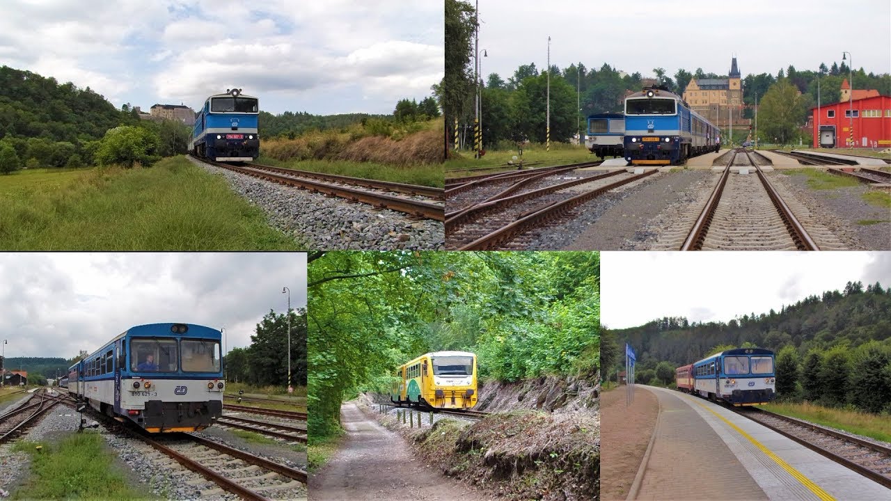 Vlaky na Posázavském Pacifiku (+ trať 235) 28.7.2019