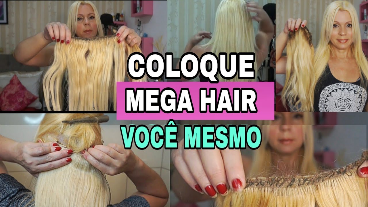 JEITO FÁCIL DE COSTURAR MEGA HAIR NA CABEÇA, DURA MUITO (DO MEU JEITO) 👱‍♀️