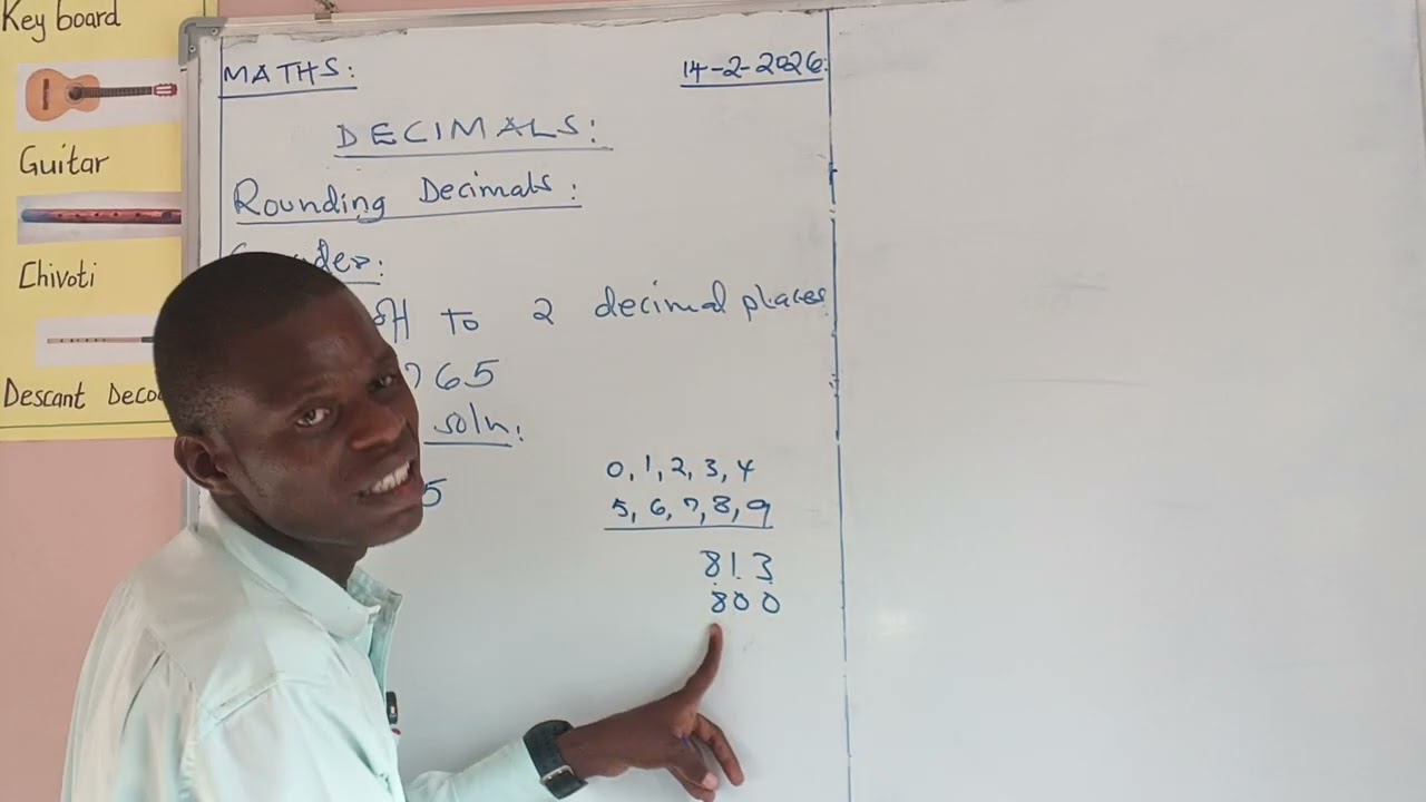 HOW TO ROUND DECIMALS - ( LESSON 3 JSS GRADE 8 MATHEMATICS TOPIC 1 NUMBERS ).