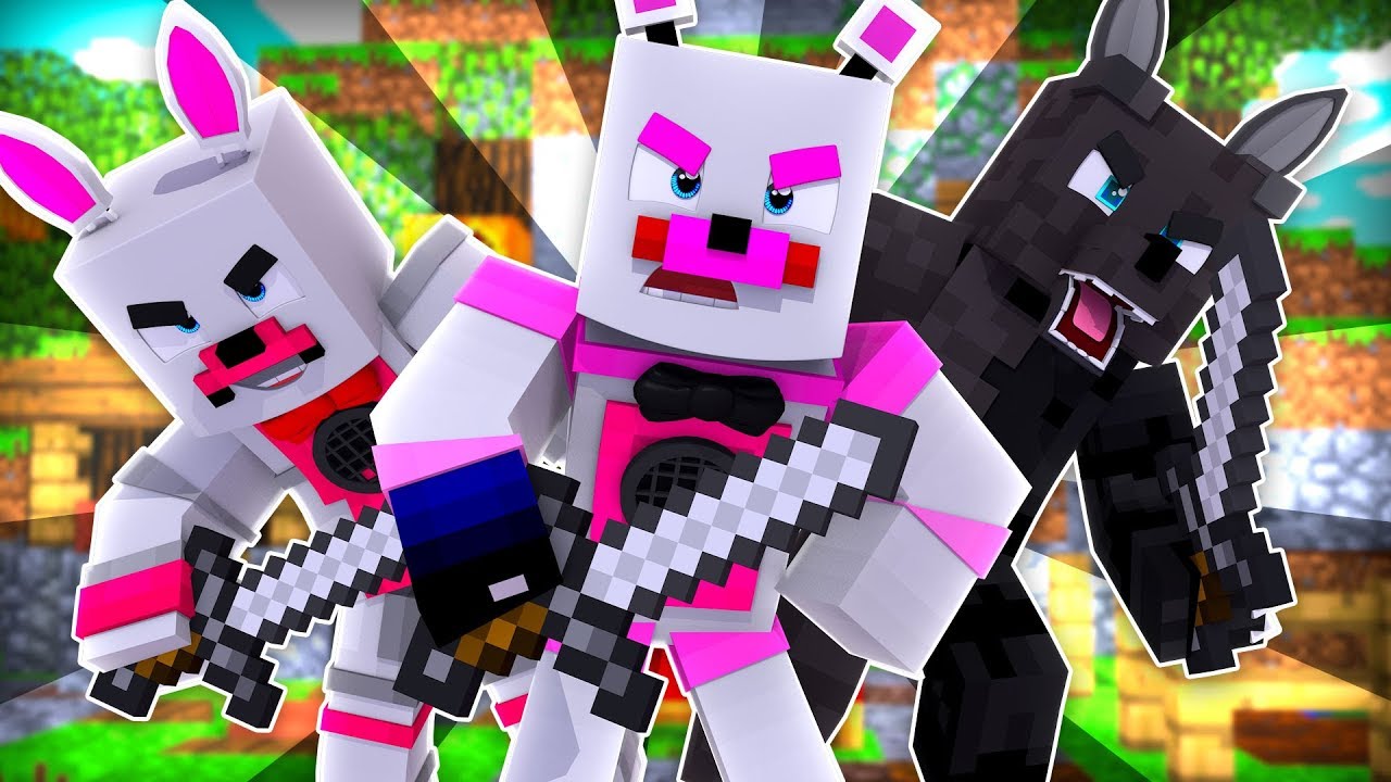 Bed Wars With Funtime Foxy and Twisted Wolf ?! | Minecraft FNAF Roleplay