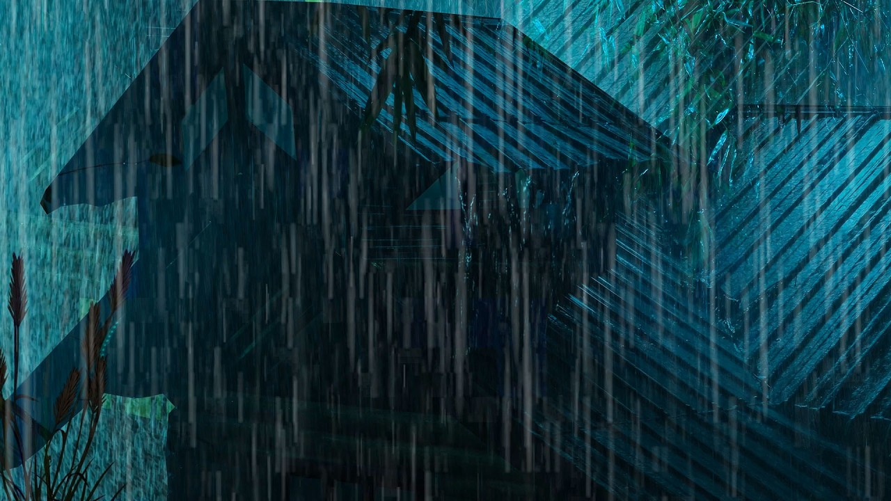 All You Need To Sleep Instantly -Heavy Rain and Impetuous Thunder Sounds on Creaky Tin Roof at Night
