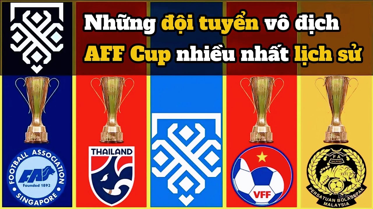 Những đội tuyển v&ocirc; địch AFF Cup nhiều nhất lịch sử | sports goals