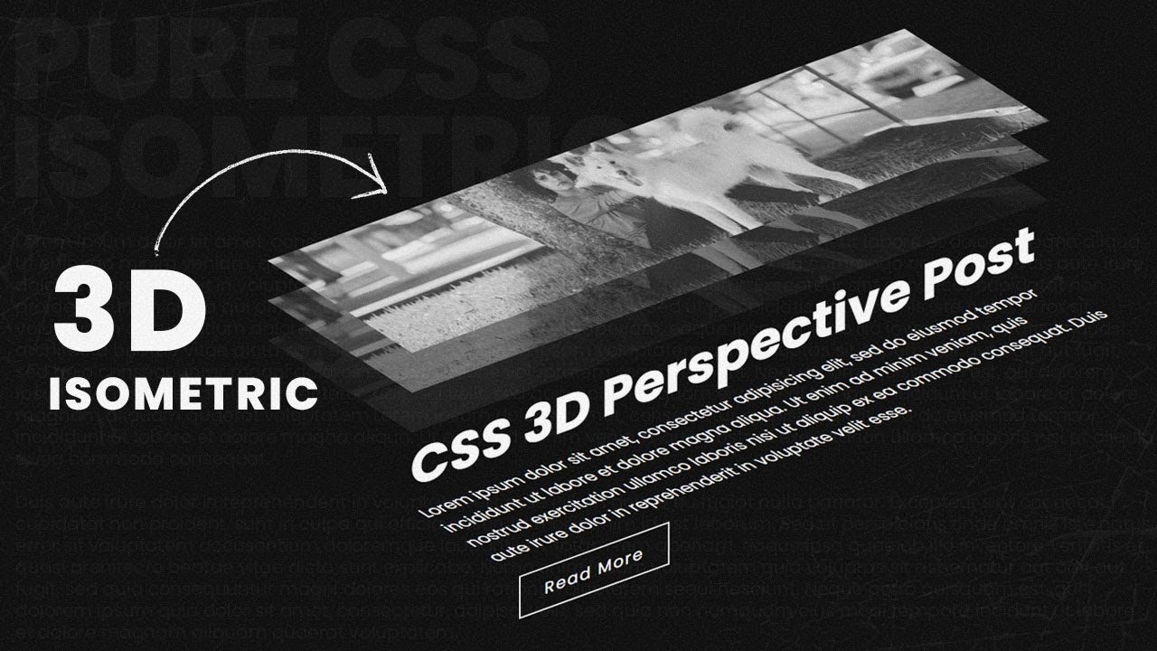 CSS 3D Perspective Post With Layered Image Hover Effects