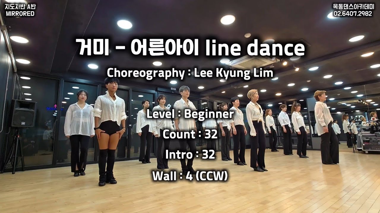 거미 - 어른아이 / 목동댄스아카데미 라인댄스 지도자반 A반 / Line Dance Beginner