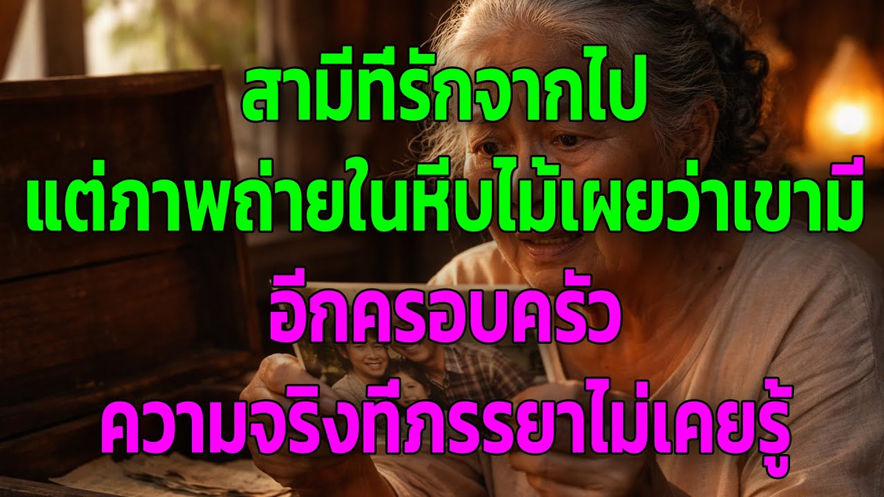 สามีที่รักจากไป แต่ภาพถ่ายในหีบไม้เผยว่าเขามีอีกครอบครัว ความจริงที่ภรรยาไม่เคยรู้