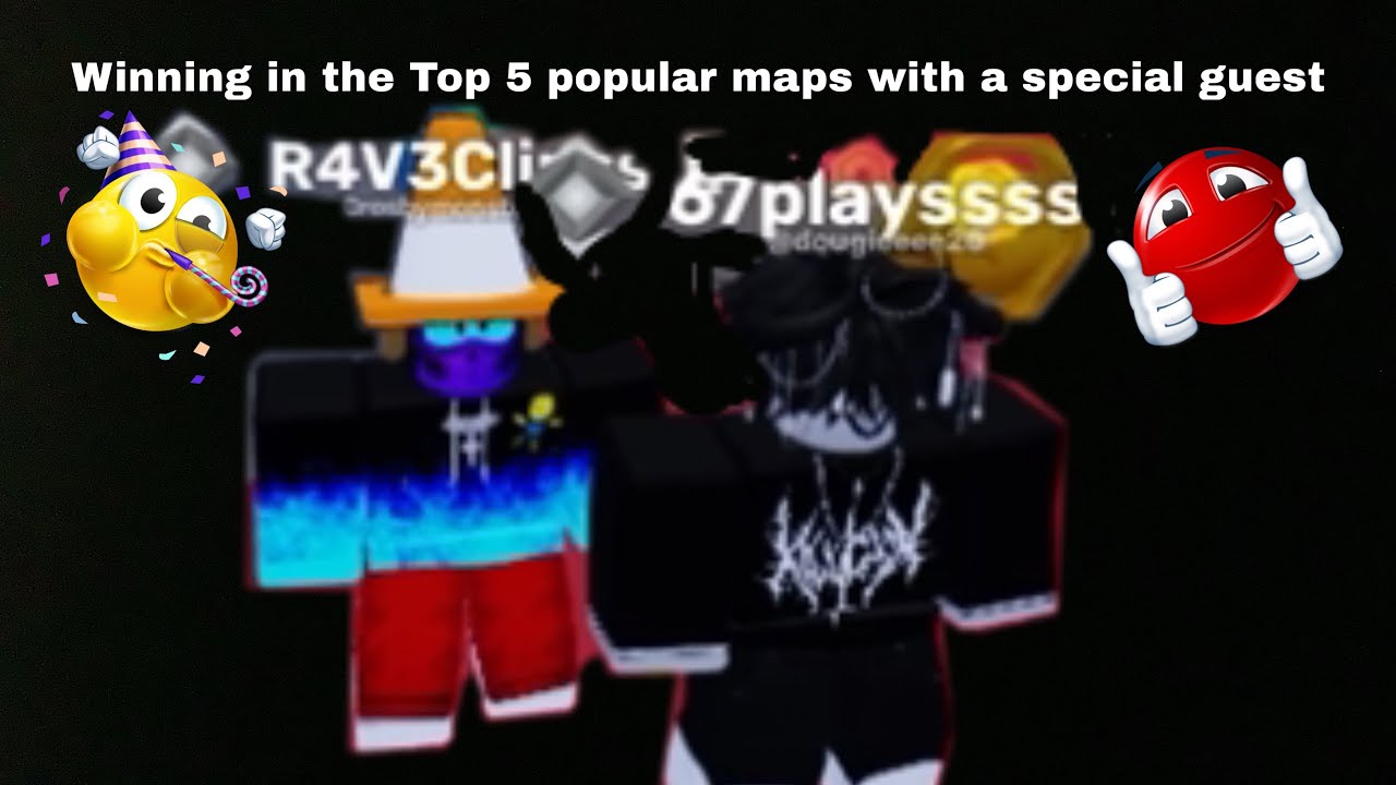 Winning in the top five most popular Roblox rivals maps with special guest