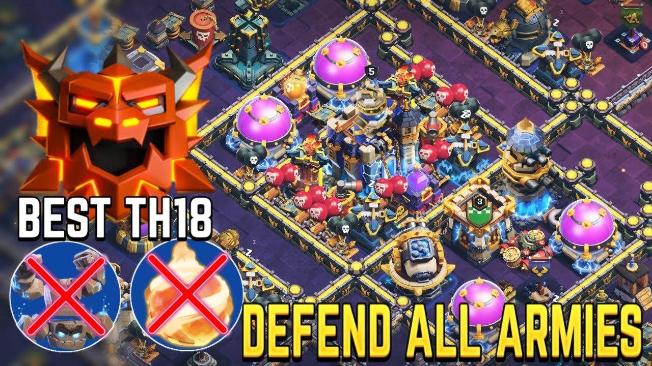 NEW TOP-10 TH18 LEGEND BASE + WAR BASE WITH COPY LINKS ||TH18 ANTI 2 BASE ||TH18 ANTI EVERYTHING