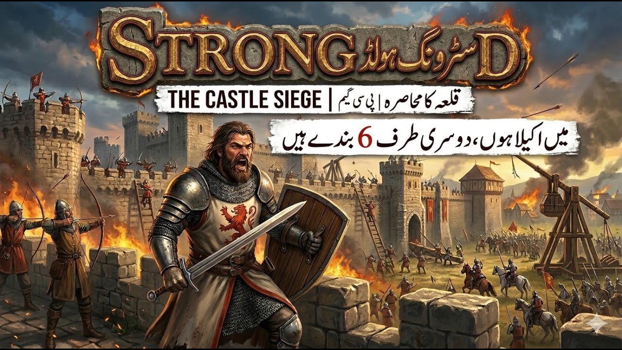 stronghold crusader live game play in pc #shortsfeed #live #gaming #alhakgamer