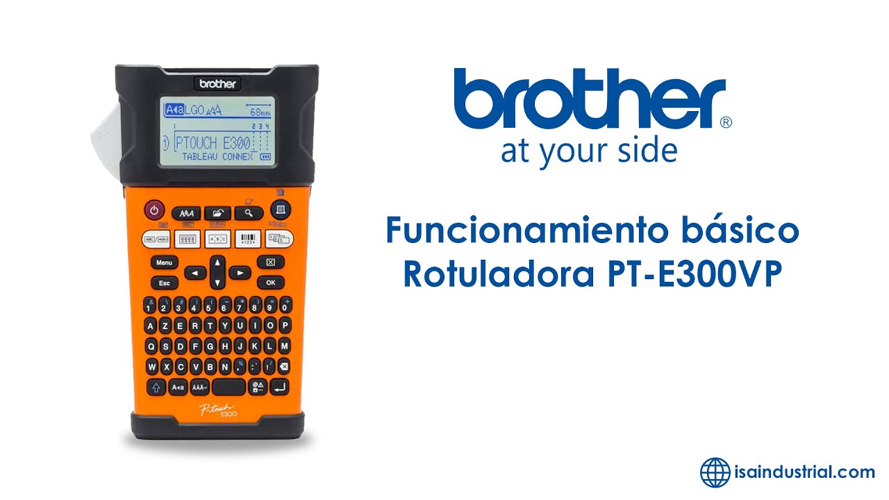 Funcionamiento básico rotuladora PT E300VP
