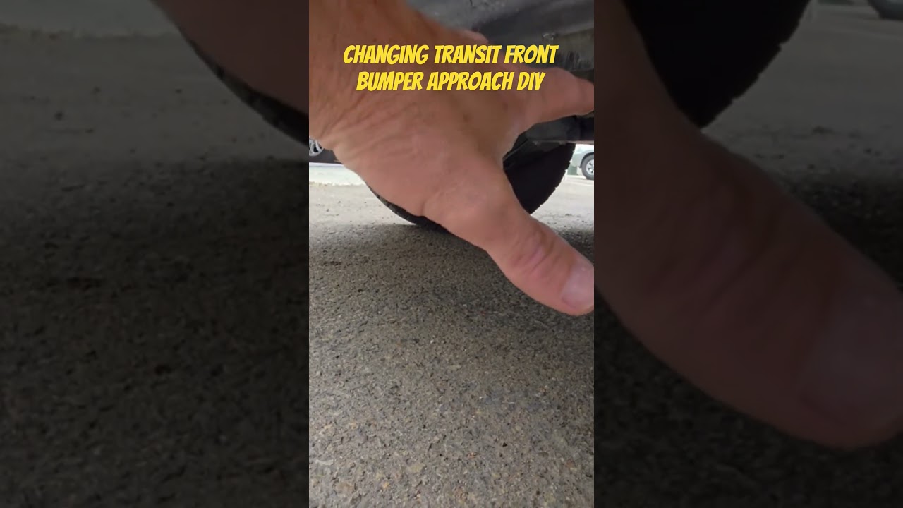 Raising front bumper shroud for better approach angle #vanlife #vanbuild #transit