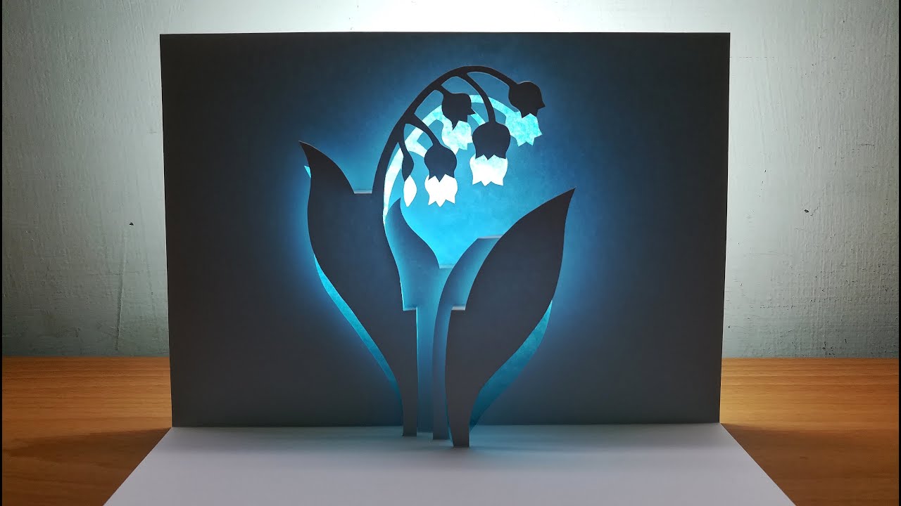 3D Lily of the valley｜Paper Crafts｜Paper Art｜Pop Up Design｜Origami｜Kirigami Art｜3D鈴蘭彈出卡片