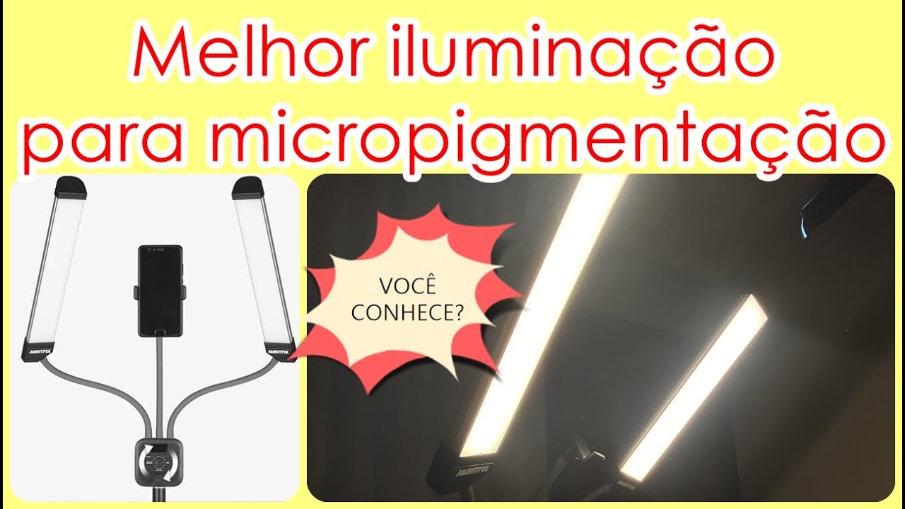 MELHOR LUZ (iluminação) para micropigmentação | Ring light ou não!? #aliexpress #glamcor