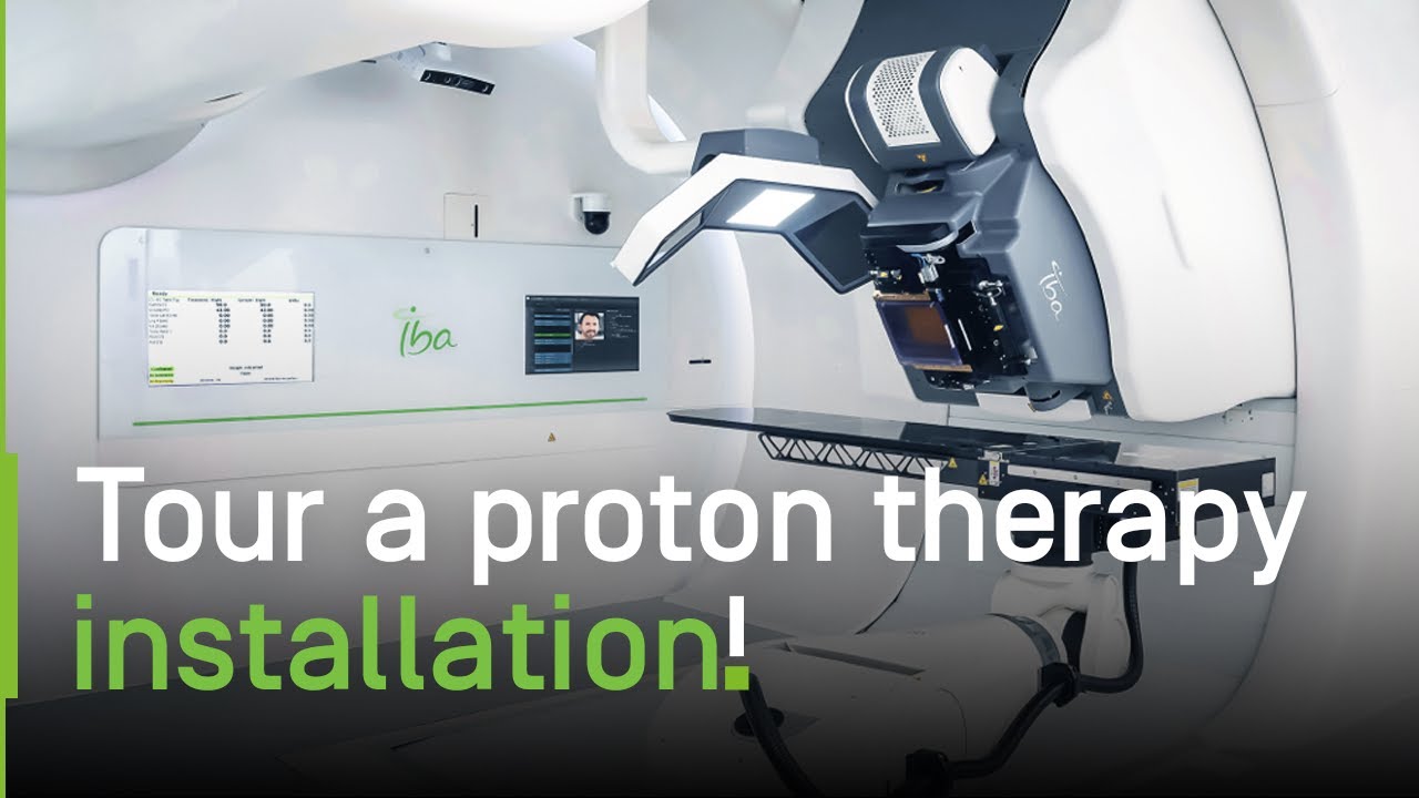 Inside a high-energy proton therapy system installation