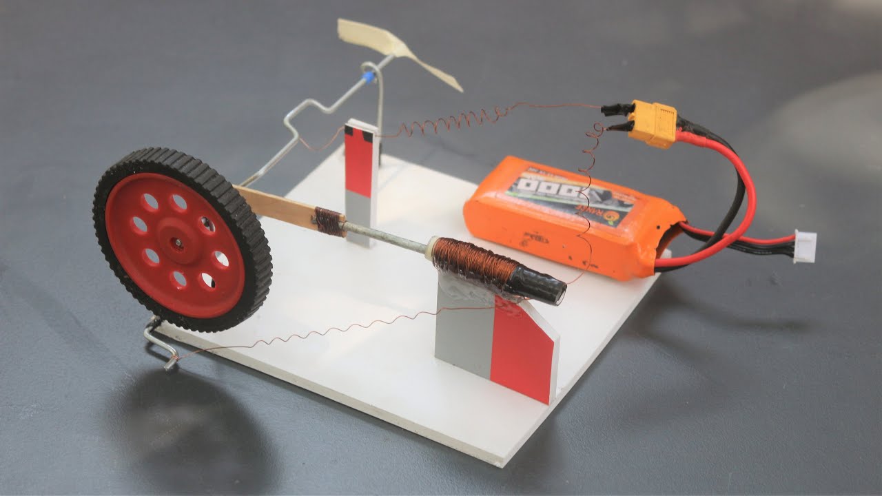 How to make a solenoid engine - Science project