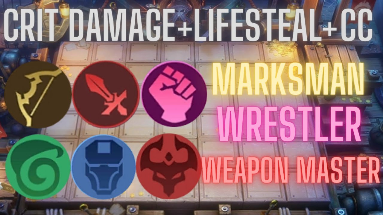 MARKSMAN WRESTLER WEAPON MASTER SYNERGY! USING COMMANDER BUSS 1ST ABILITY | Magic Chess | MLBB