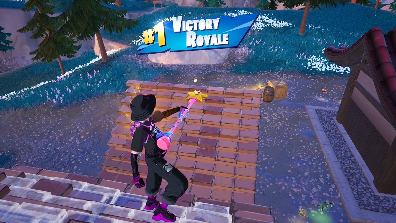 BLACK HAT MAE+STAR WAND PICKAXE GAMEPLAY IN FORTNITE!! #EpicPartner