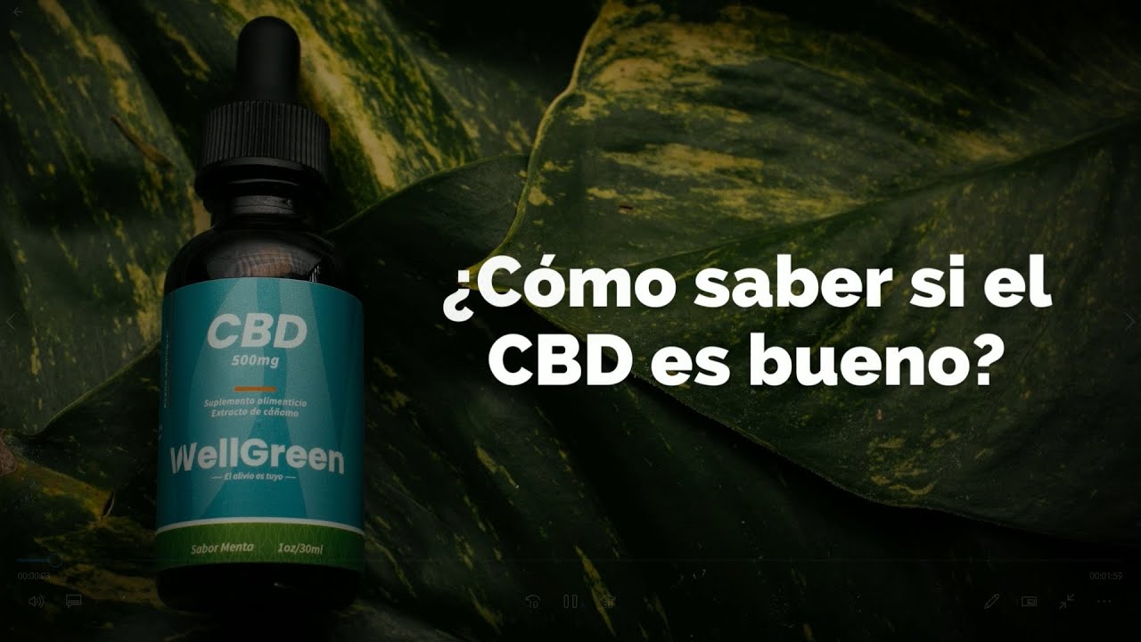&iquest;C&oacute;mo saber si el CBD es bueno? | WellGreen