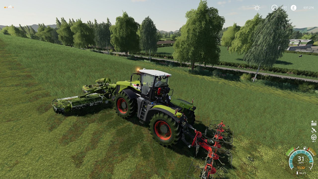 Riverside Farm (Claas Edition) Episode 28 * New Claas Xerion 5000 Making Hay * Farming Simulator 19