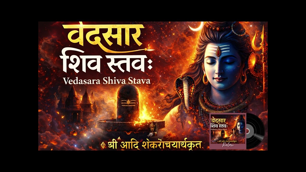 Vedasara Shiva Stava | वेदसार शिव स्तवः | Powerful Shiva Stotram | Adi Shankaracharya