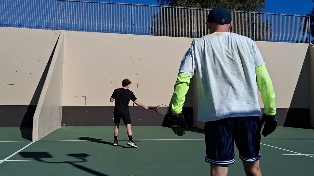 Erik Painter Handball vs Raquetball player Robb field handball tournament 4th game finals
