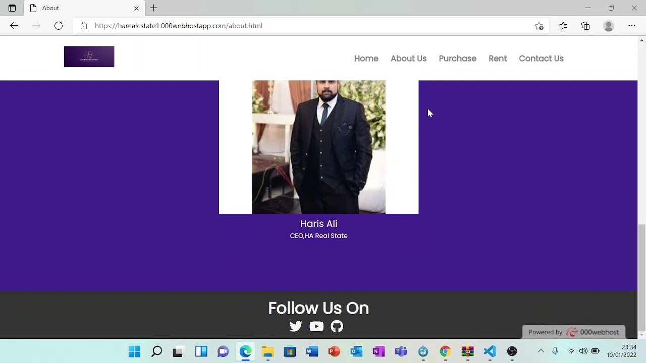 Web Technology, website Demo