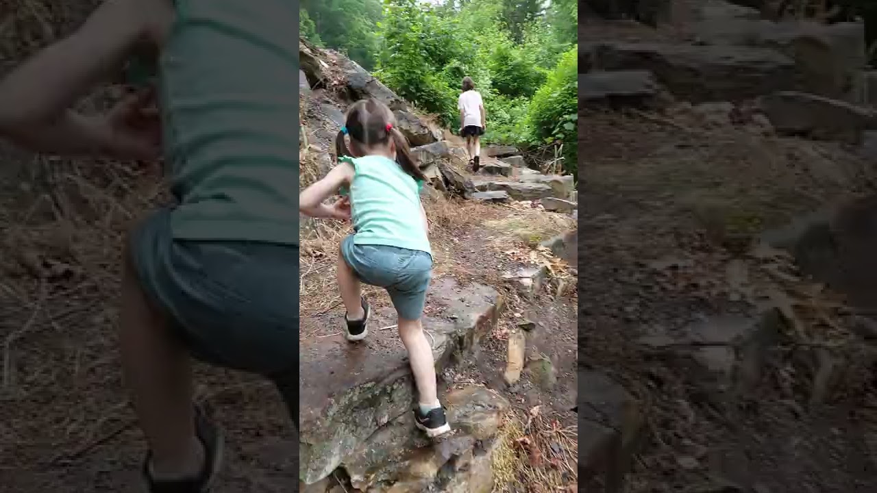Rock steps at Pinnacle Rock State Park