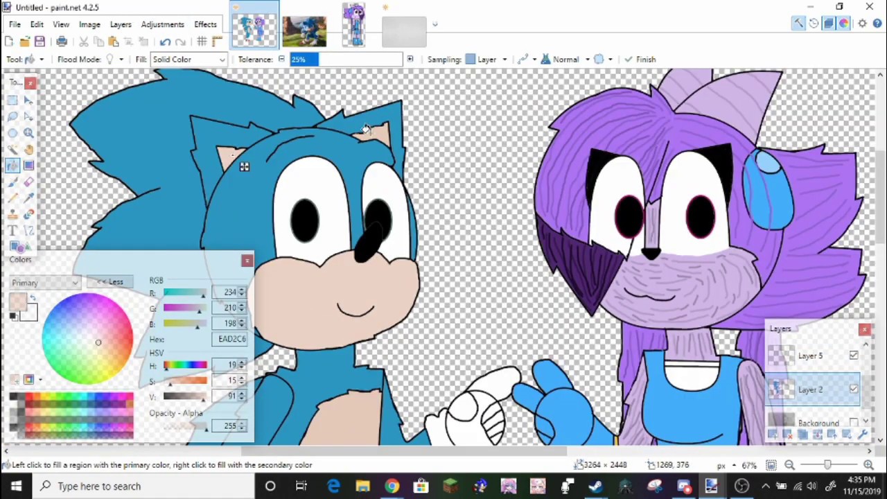 UNCHEDULED MOVIE SONIC & LILAC SPEEDPAINT