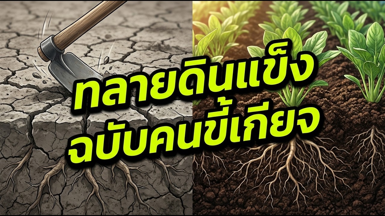 แก้ปัญหาดินแน่น ดินดาน อย่างได้ผล ดินดีขึ้นจริง