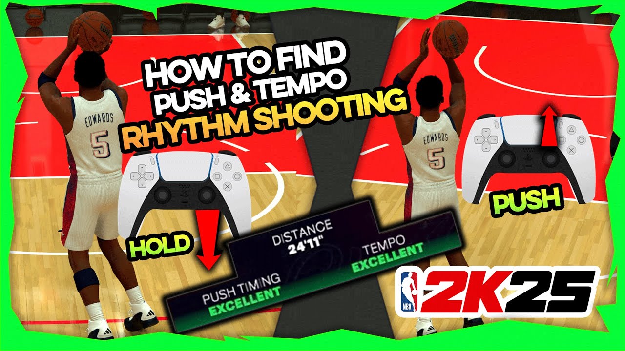 2K25 КАК НАЙТИ ИДЕАЛЬНЫЙ ТОЛЧОК И ТЕМП С РИТМИЧНЫМИ БРОСКАМИ!!! УЛУЧШИТЕ БРОСКИ В NBA 2K25