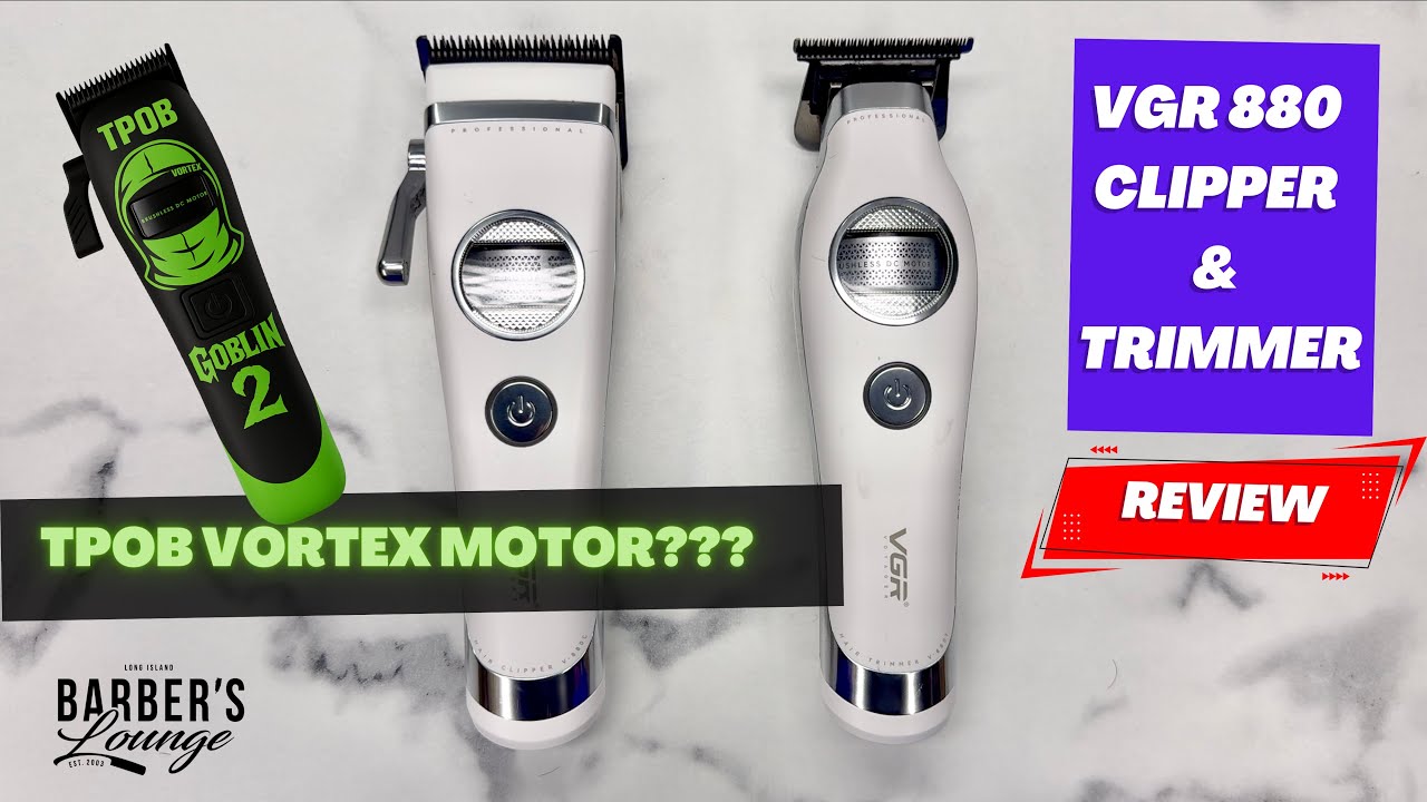 VGR 880c & 880t Clipper & Trimmer Review, TPOB Vortex Motor? External Rotor Bushless UNKWN PRO ? 