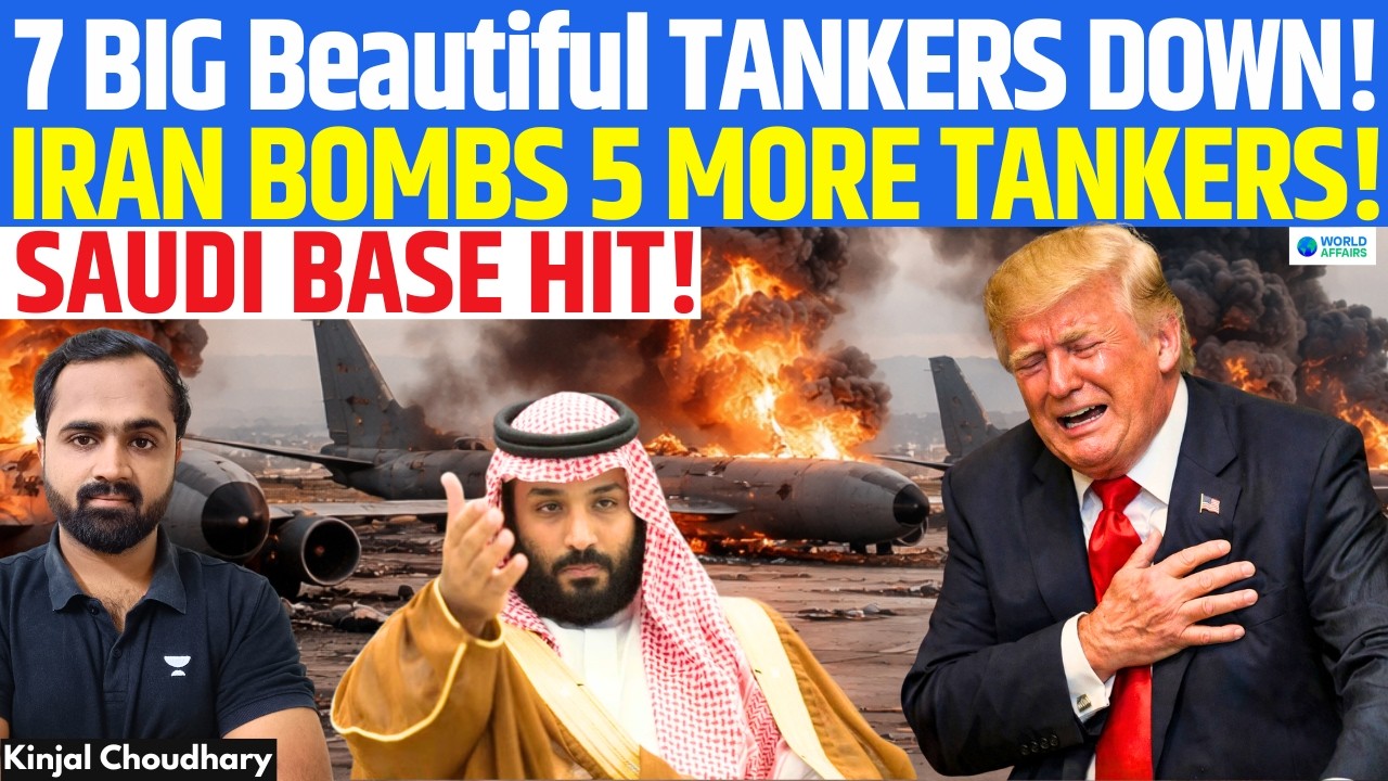 7 “Beautiful” KC-135 Stratotankers Down! Iran Missile Strike Hits Saudi Base! War Escalates | Kinjal