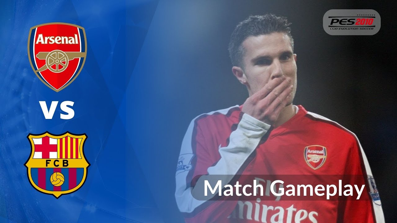 ARSENAL vs BARCELONA / 2010/  Pro Evolution Soccer 2010 Gameplay