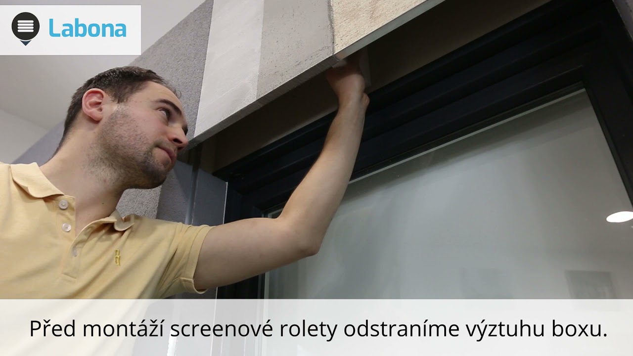 Návod na montáž screenové rolety v PurBoxu - Labona.cz