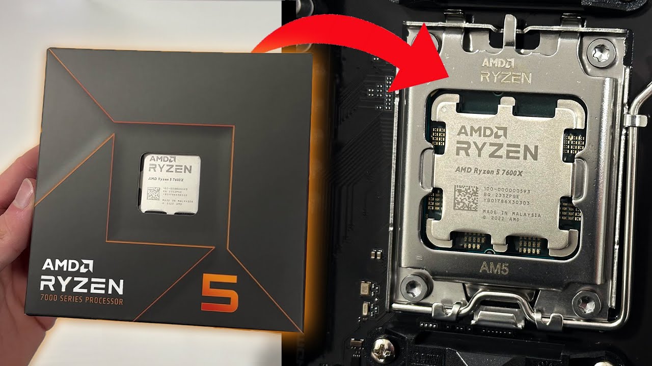 AMD Ryzen 5 7600x - Unboxing and Installation