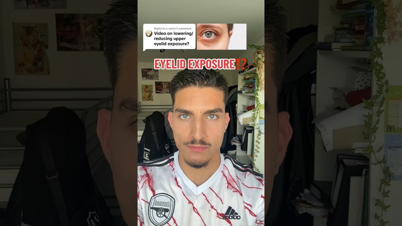 upper eyelid exposure? tutorial to improve #looksmax #selfimprovement