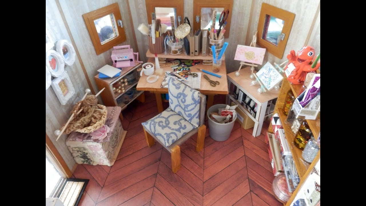 Miniatur Bastelzimmer #DIY Teil 3 - Wände, Fenster & Roomtour