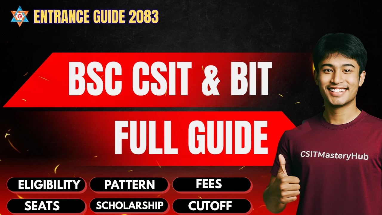 BSc CSIT & BIT Entrance Full Guide 2083 | Eligibility, Pattern, Seats, Scholarship, Cutoff & Fees