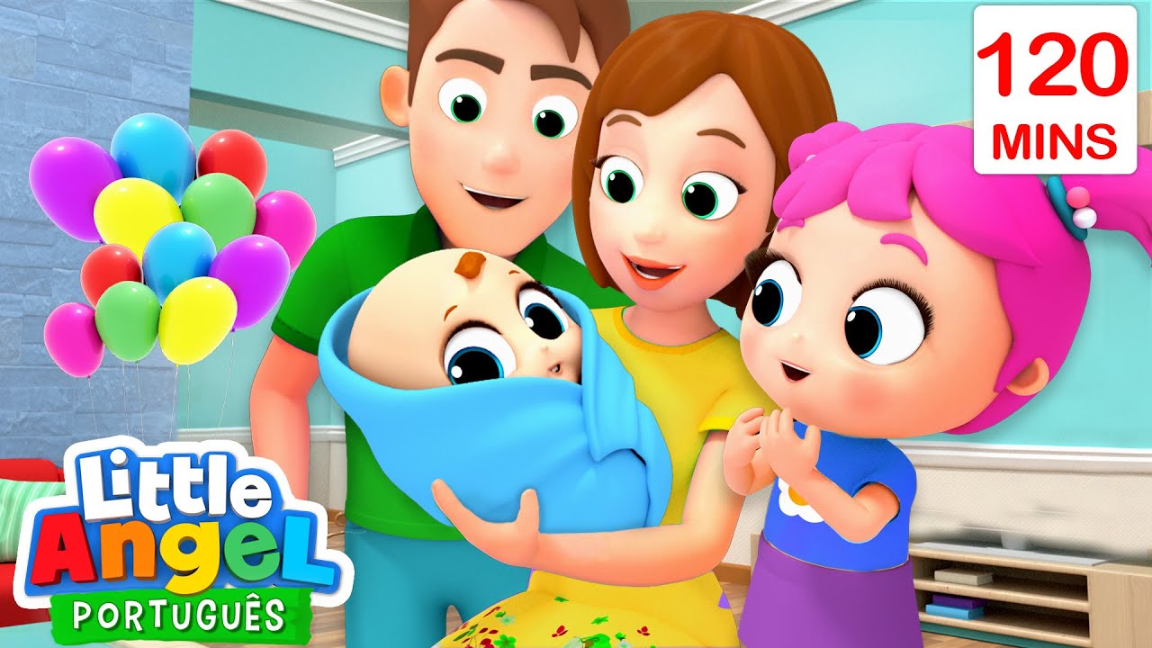 👼🏻 O Meu Novo Irmãozinho Joãozinho! 👼🏻 | 2 HORAS DE LITTLE ANGEL | Músicas Infantis em Português